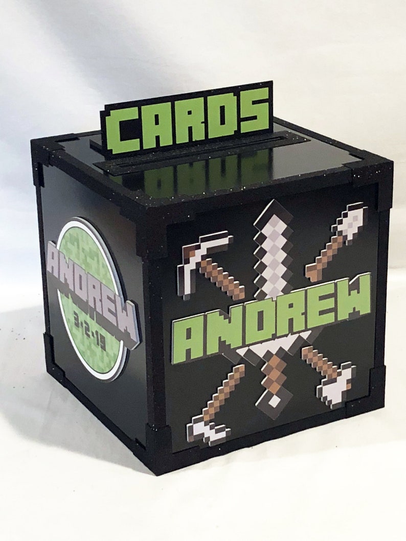 Logo themed Quinceaneras Mitzvahs Sweet Sixteens Gift Card Box