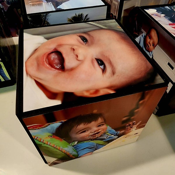 Photo Cube Centerpieces - 5 sided