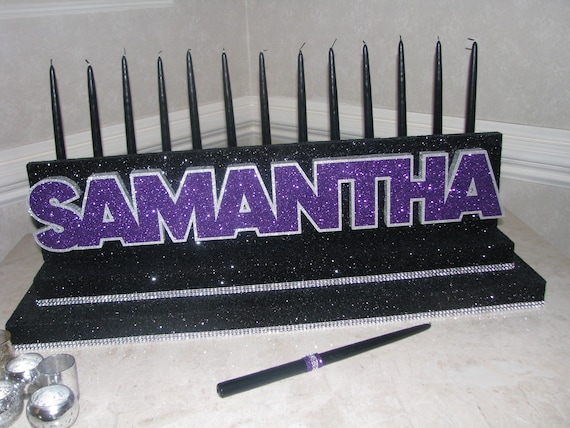 Customizable Candle Lighting Centerpiece: Sweet Sixteen, Quinceanera, Mitzvah