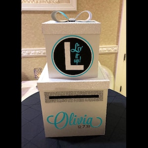 Gift Card Box - Mitzvahs, Sweet Sixteens, Quinceaneras - Two Tier