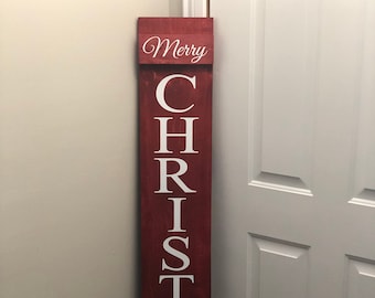 5' Foot "Merry Christmas To All" Sign - Wooden Porch Sign - 60" High
