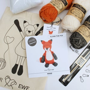 Dear Ewe Flynn Fox Amigurumi Crochet Kit, Crochet Kit, Amigurumi Kit, Crochet Sheep, Amigurumi Sheep, Crochet Kit UK, DIY crochet kit image 5