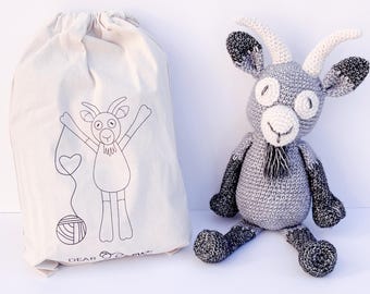 Dear Ewe | Gruff the Goat Amigurumi Crochet Kit, Crochet Kit, Amigurumi Kit, Crochet Goat, Amigurumi Goat, Crochet Kit UK, DIY crochet kit
