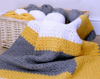 Dear Ewe Crochet Pattern | Don't Box Me In Blanket Pattern, baby blanket pattern, easy crochet blanket, lap blanket pattern, pdf pattern