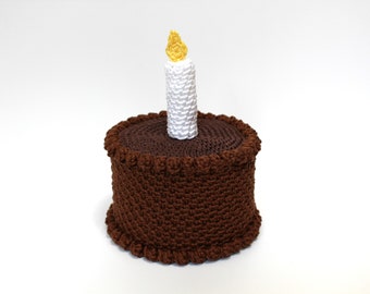 Dear Ewe Crochet Pattern | Cake for Ewe, crochet cake pattern, crochet food, amigurumi food, crochet pretend food, crochet play food