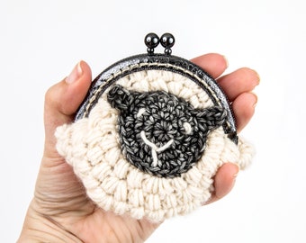 Dear Ewe Crochet | Purse for Ewe - Pattern Only, crochet sheep coin purse, mini crochet purse pattern - Instant Digital Download PDF