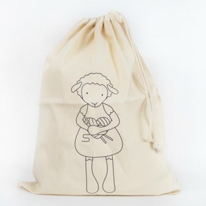 Dear Ewe | Knitter Ewe Large Project Bag, Knitting Project Bag, Gift for Knitters, Project bag, Knitter Gift, Knitter Gift Ideas