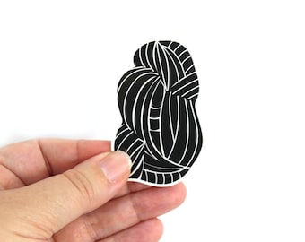 Lieber Ewe | Single Yarn Strang die cut Sticker | Vinyl-Garn-Aufkleber, Garn-Liebhaber-Aufkleber, stricken, Abziehbild für Strickerinnen, Häkelin, Häkeln Aufkleber