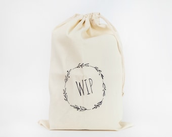 Querida Ovelha | Bolsa para Projetos Médios WIP, Bolsa para Crochê Pequena, Bolsa para Projetos de Tricô, Presente para Tricoteiras, Presente para Tricoteiras, Bolsa para Projetos de Crochê, Crochê