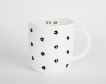 Dear Ewe | Buttons Mug, Crafter Mug, Sewing Gift, Sewing Mug, Gift for Sewer, Sewing Gifts, Crafter Coffee Mug, Crafter, Sewing Lover
