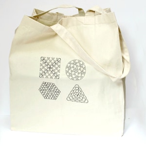 Crochet Charts Large Tote Bag | Crochet Project Bag UK, Gift for Crocheter, Crochet Gift, Large Crochet Project Bag, Project Bag, Crochet