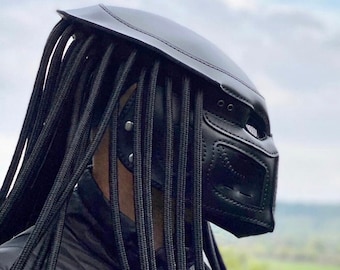 Leder Räuber Maske, Post-Apocalyptische Ledermaske, Räuber Helm, Steampunk Maske