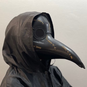 Plague Doctor Mask 'Memento Mori' Edition, Genuine leather handmade Plague Doctor mask image 2