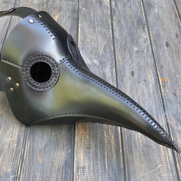 Plague Doctor Mask - Plague Doctor Leather Mask - Plague Doctor Costume - Bubonic Plague Mask