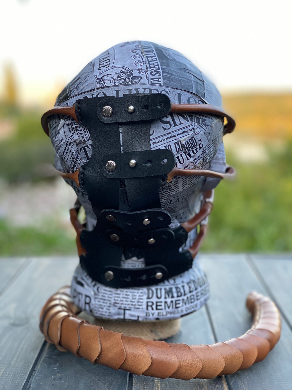 Facehugger leather mask Alien Face Hugger mask Leather Mask Etsy