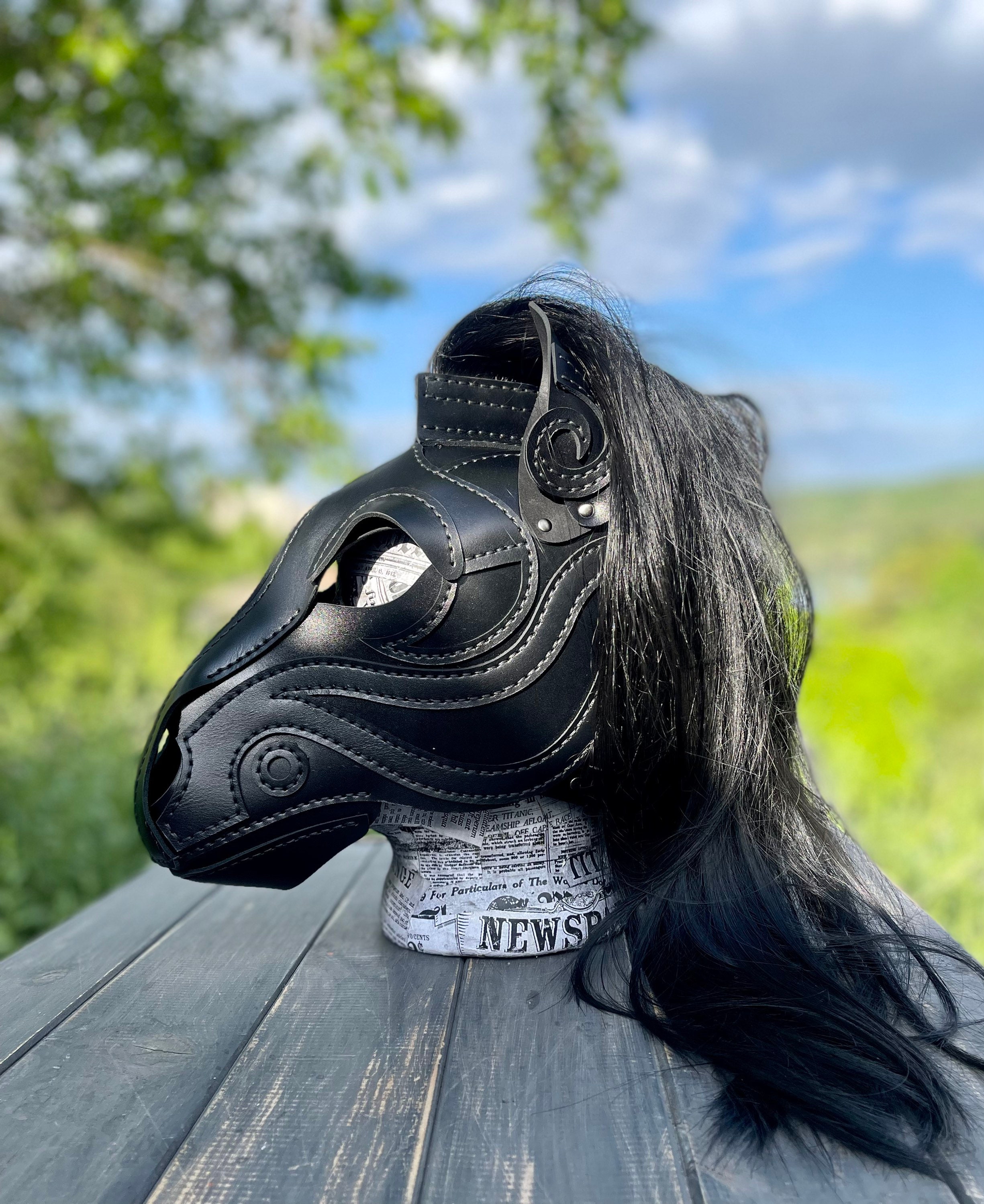 Pig Head Mask Therian Animal Latex Mascara Furry Horse Donkey
