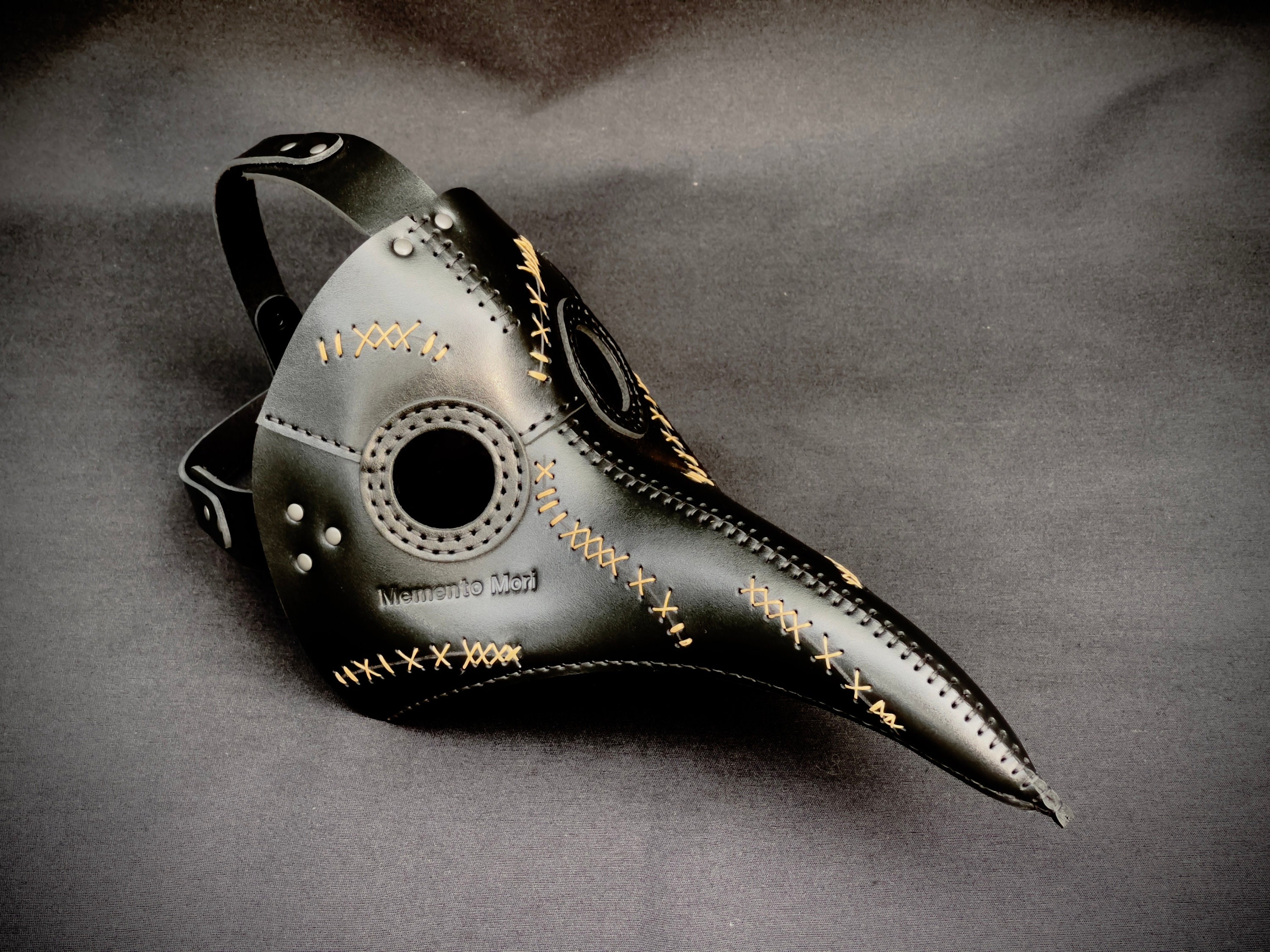Plague Doctor Mask 'memento Mori' Edition Genuine - Etsy