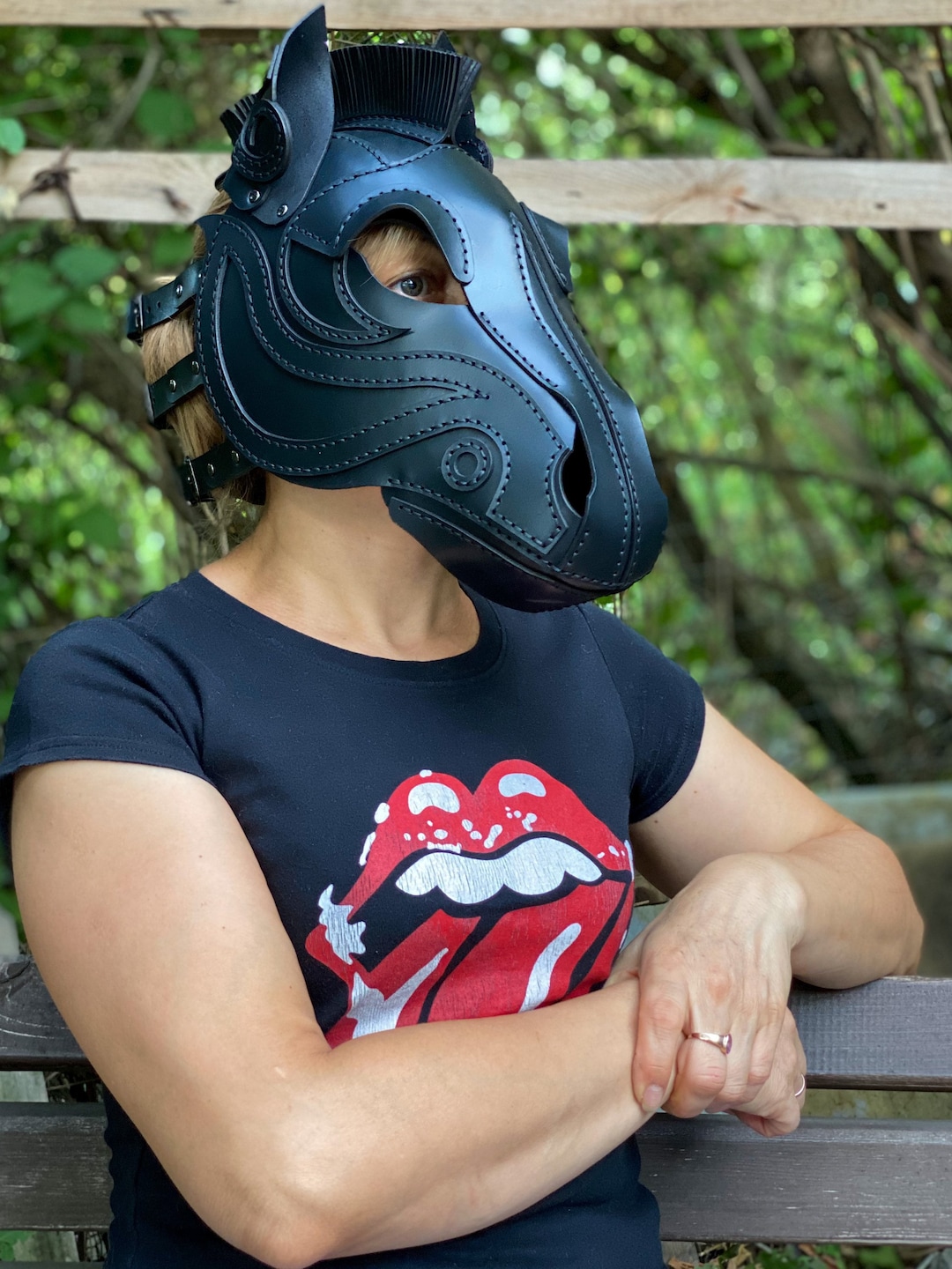 Leather Horse Mask Etsy