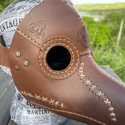 Shops Plague Doctor leather Mask “Keep your distance” edition
