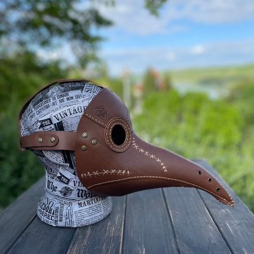 Shops Plague Doctor leather Mask “Keep your distance” edition