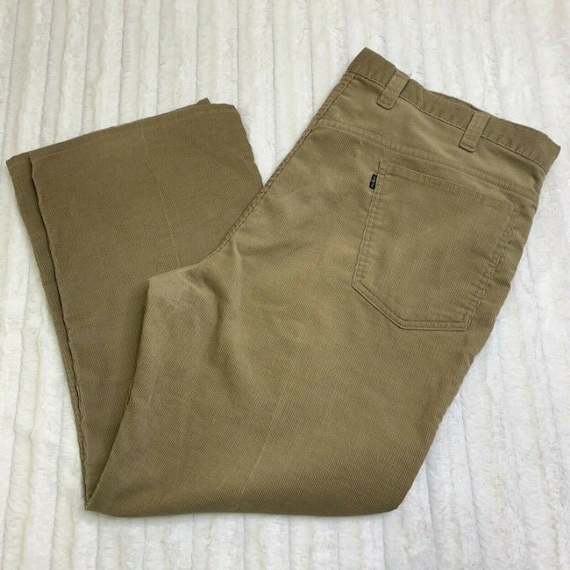 LEVI'S Big E Corduroy Khaki Pants 42 - image 1