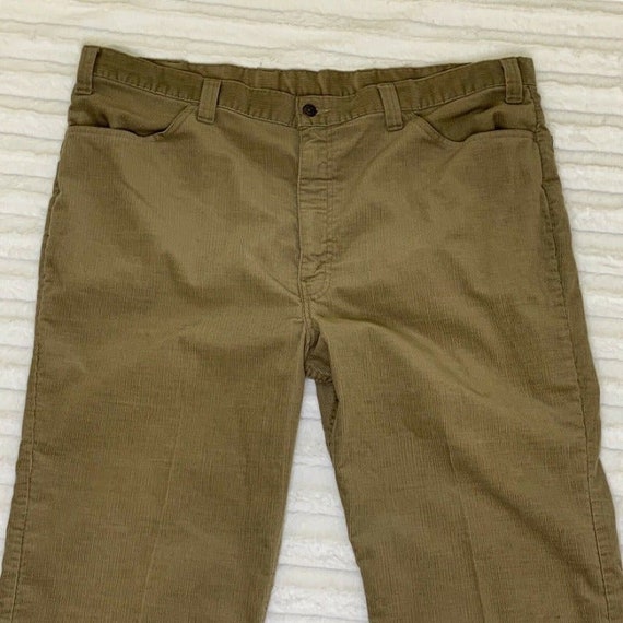 LEVI'S Big E Corduroy Khaki Pants 42 - image 2