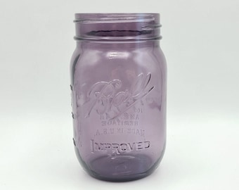 Purple Ball Mason Jar 1913-1915 Anniversary Heritage Pint