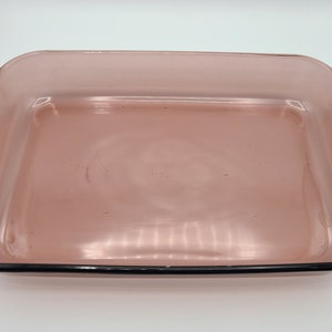 Cranberry Pyrex Rectangle Baking Roasting Pan 233-R 13x9x2 in. 3QT 3 Liter