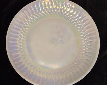 Aurora Moonglow Iridescent 10" Plate by Federal Glass