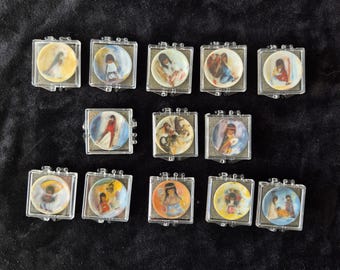 Ted Degrazia Miniature Painted Plates Southwest Design Collectible Ceramics