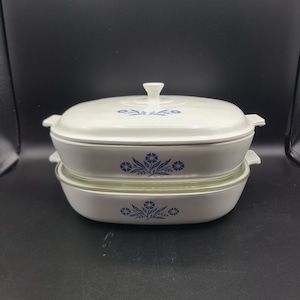 Corning Ware Blue Cornflower 10 in. Roasting Pan Casserole Dish P-10-B