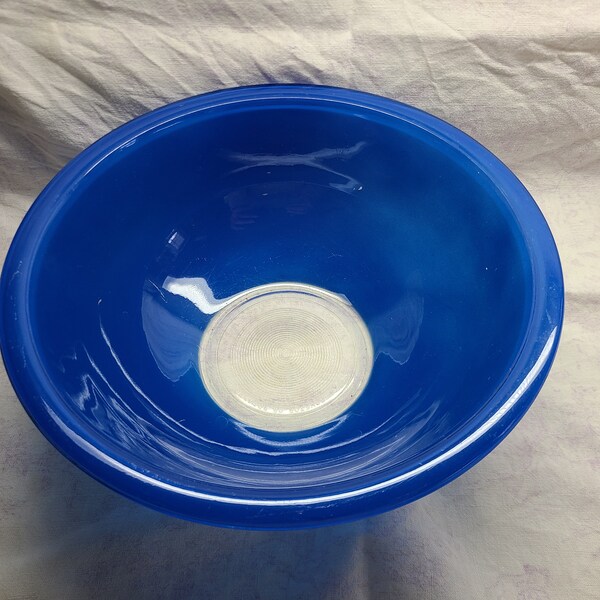 Pyrex Blue Mixing Bowl Clear Bottom 325 2.5L