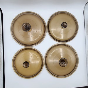 Tapas de repuesto Pyrex Fireside Smoke Amber Brown Visions Varios tamaños