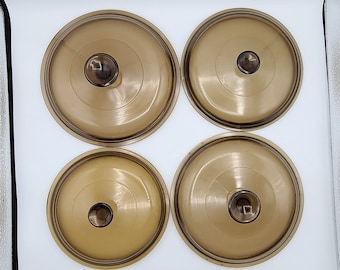 Tapas de repuesto Pyrex Fireside Smoke Amber Brown Visions Varios tamaños