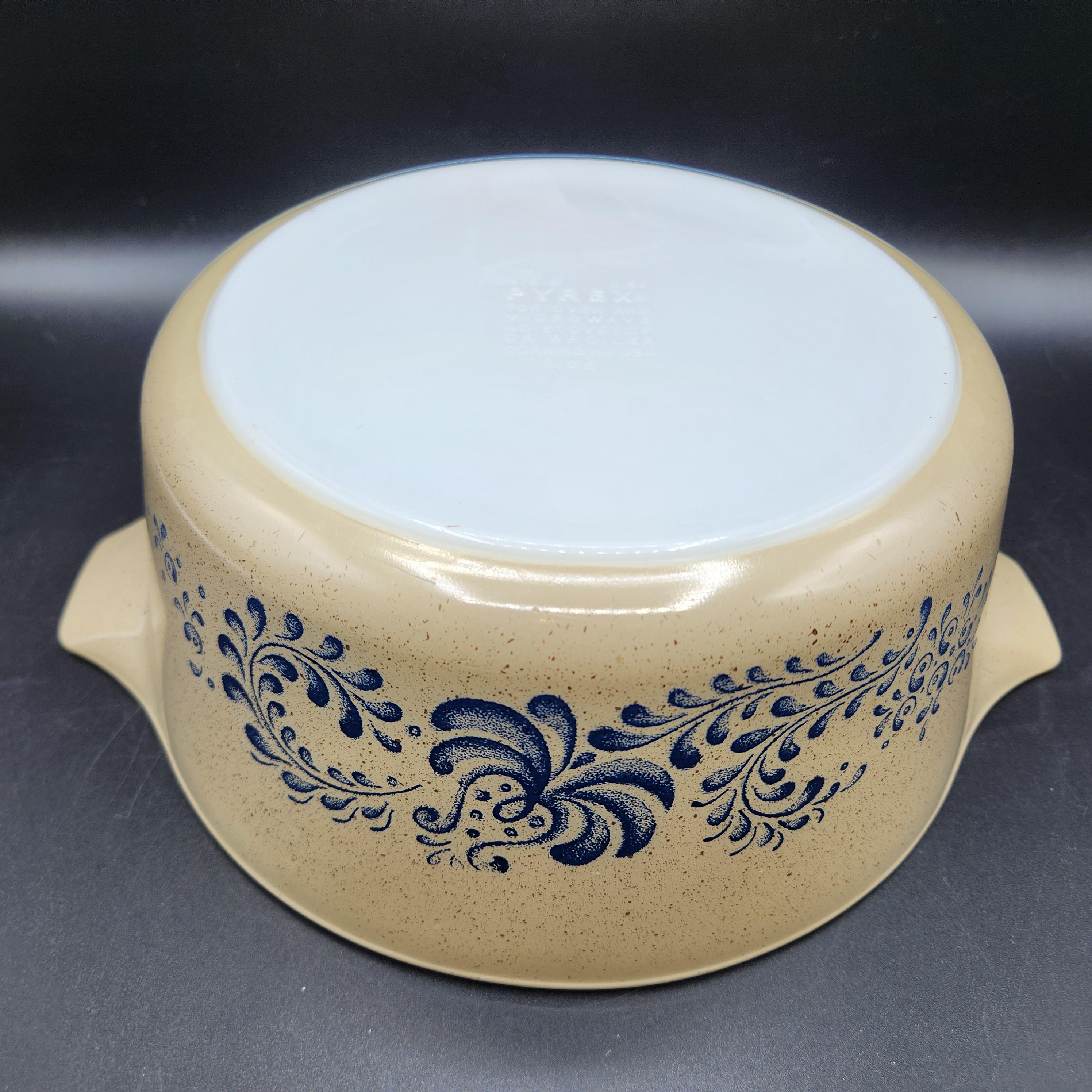 Choice Pyrex Homestead Blue Swirl Casserole Dishes 475 473 - Etsy