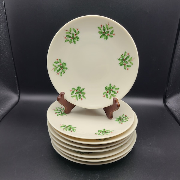 Lennox Special Holly Berry 8" Cookie or Luncheon Plate China