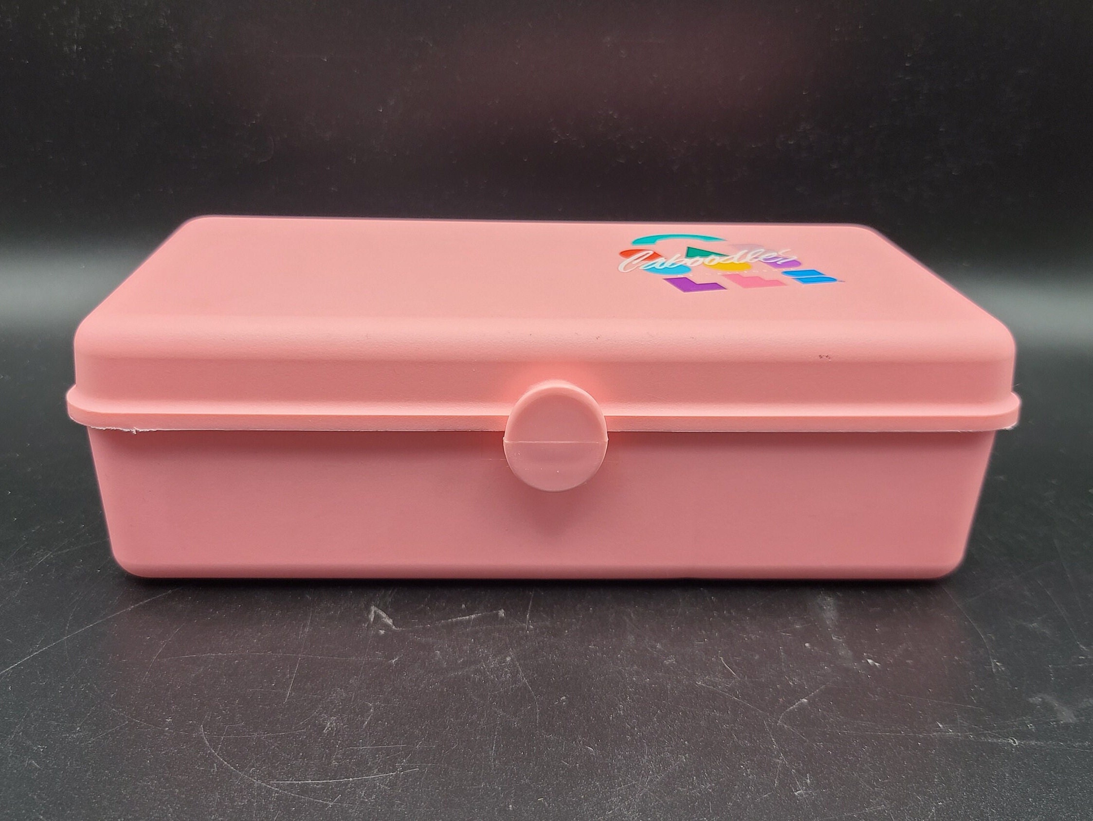 Vintage Caboodle 90s Make up Organizer Small Pink Vanity Mirror  Organizational Jewelry Box Office Supply Box School Case 1990's Girl Toy 