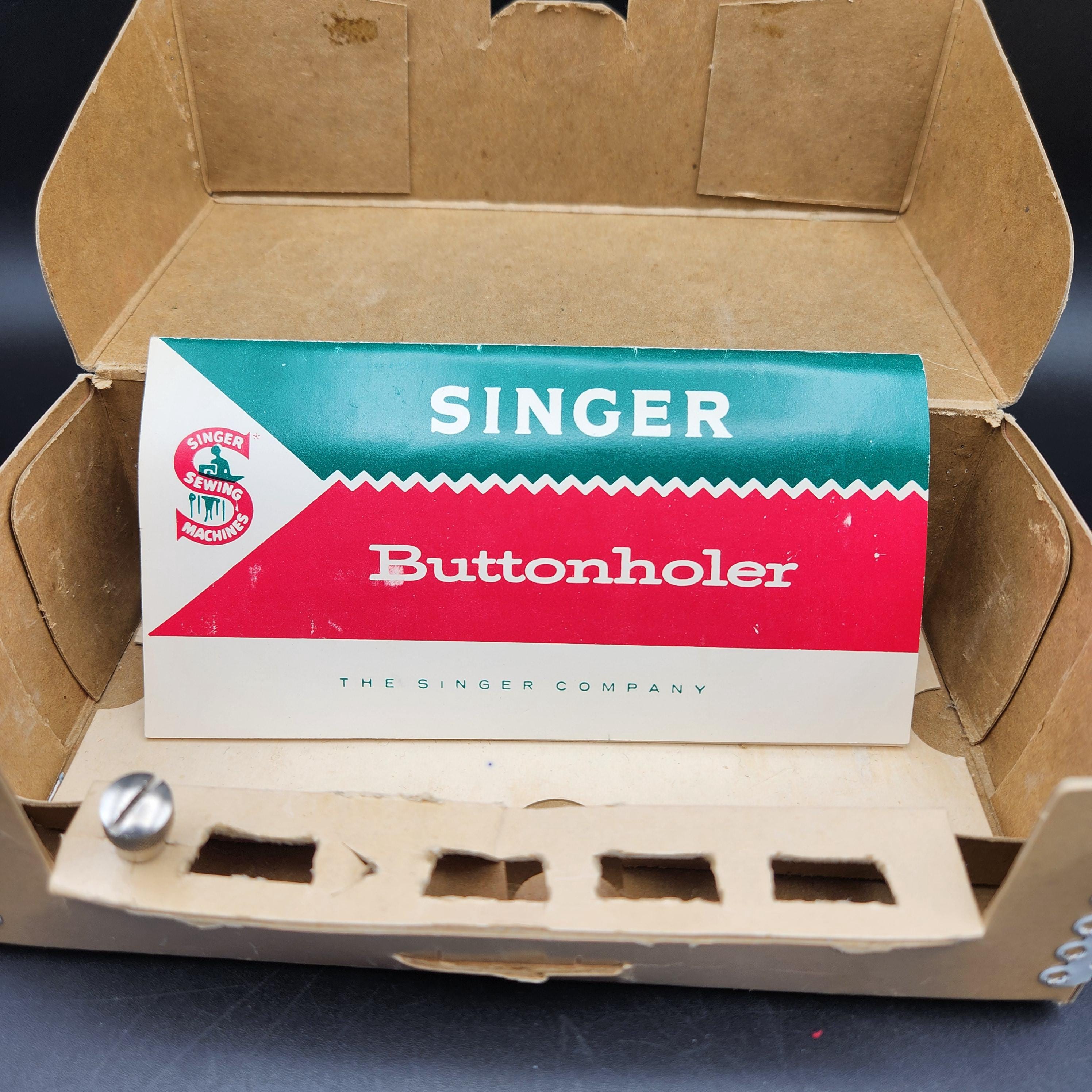 Vintage 1960 Singer Buttonholer Attachment With 5 Templates - Etsy