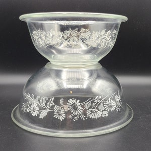 Colonial Mist Pyrex Clear Mixing Bowls Choice 322 1L, 323 1.5L