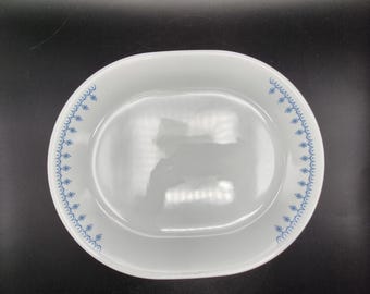 Snowflake Garland Corelle Living Ware by Corning Oval Serving Platter