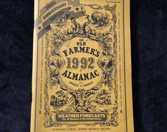 The Old Farmer's Almanac 1992 200th Anniversary Edition