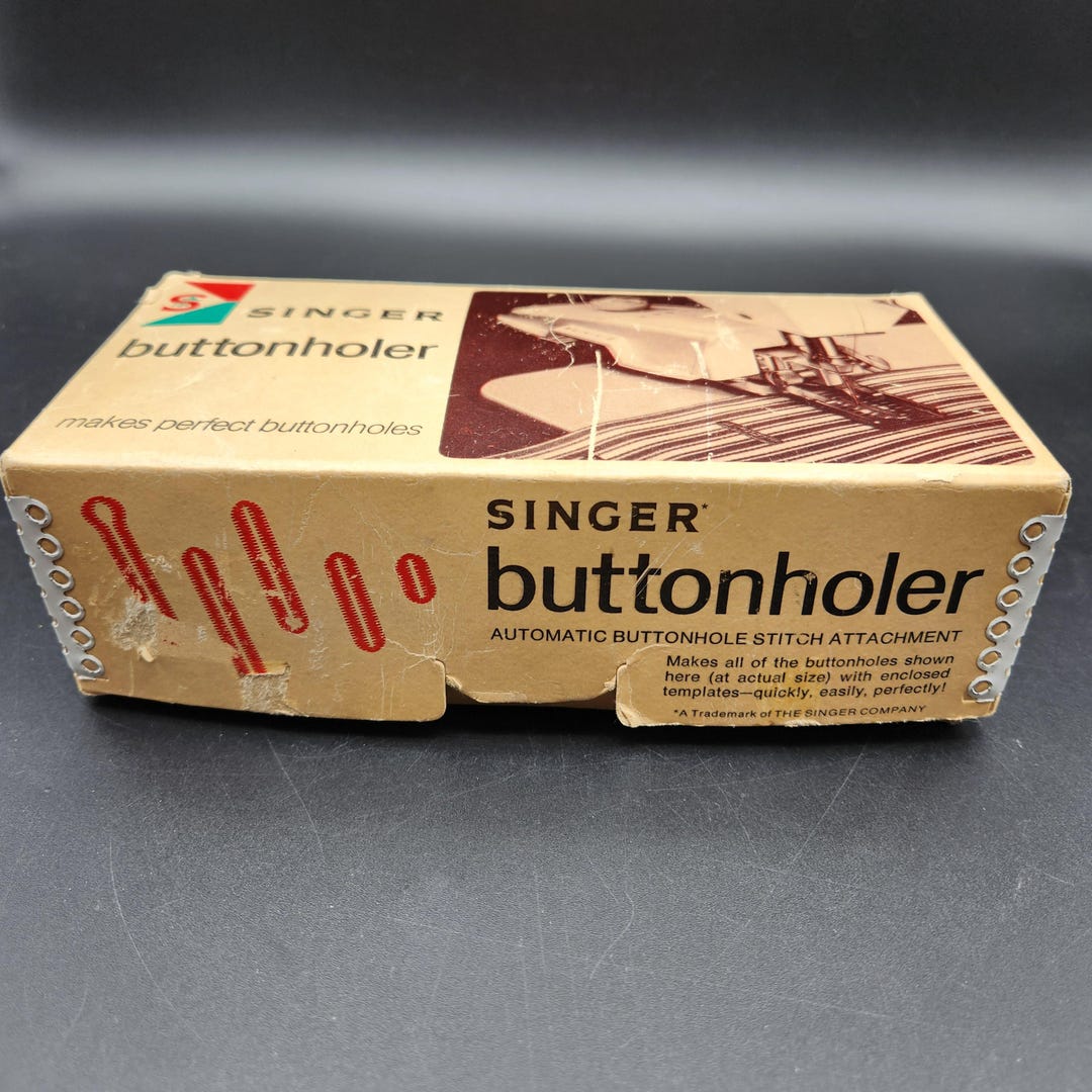 Vintage 1960 Singer Buttonholer Attachment With 5 Templates - Etsy