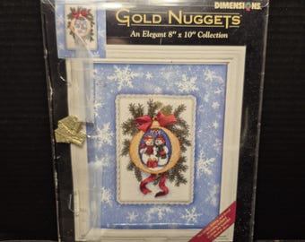 Cross Stitch Kit Gold Nuggets Gifts in the Snow