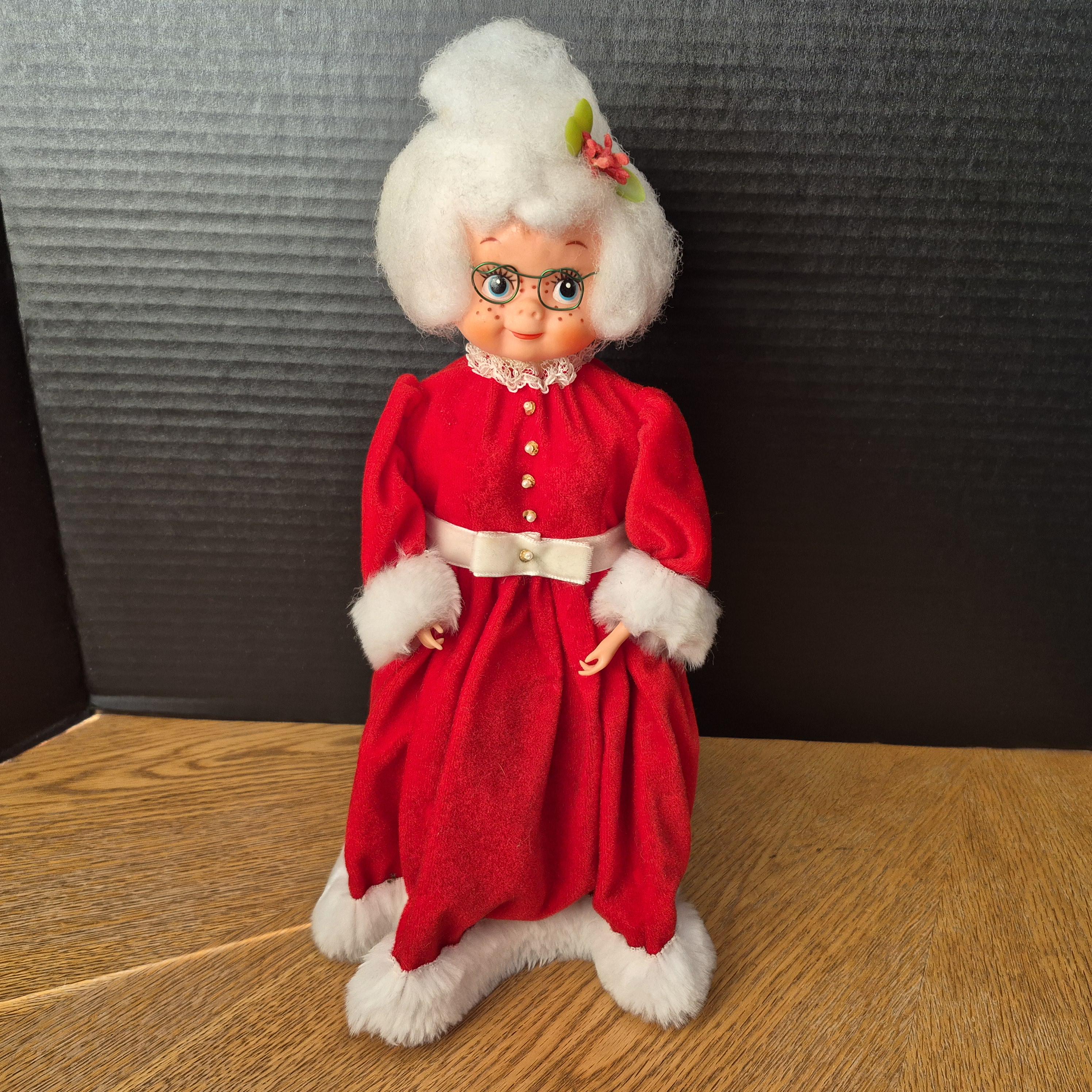 Santa and Mrs. Claus Soap Bottle Dolls Hand Crafted Joy Dish Soap