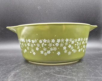 Vintage Pyrex Spring Blossom Crazy Daisy Casserole 475 B 2.5L