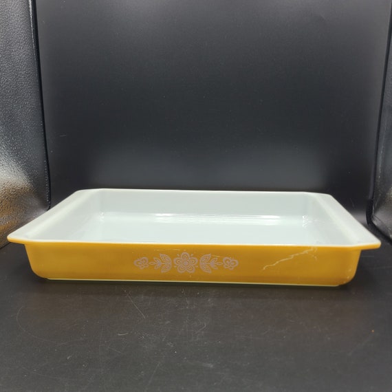 Butterfly Gold Rectangle Baking Pan Dish Lasagna Brownies Casserole 9x13 PYREX Etsy