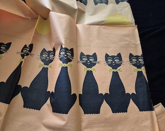 ヴィンテージ ブラックキャットムーン ペーパーテーブルクロス MCM ミント
