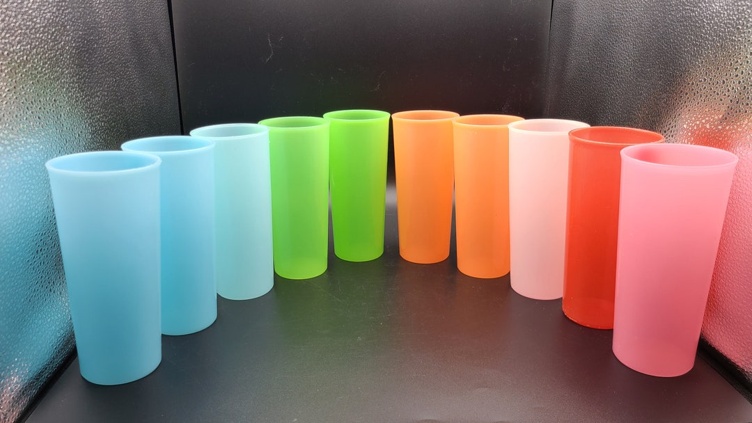 Choice Pastel Tupperware Drinking Glasses Tumblers 16 Oz Etsy
