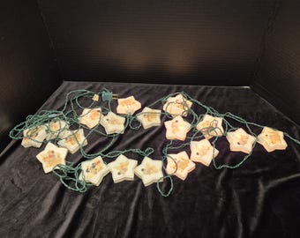 Precious Moments Christmas Star String Lights 18 Stars