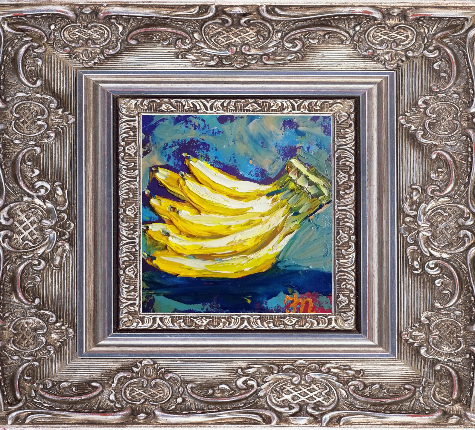 Banana Painting Original Painting Bananas Art Tropical Fruit Etsy